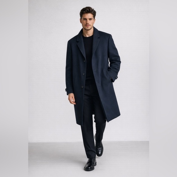 Hudson's Bay Company Other - Vintage Hudson’s Bay Crombie Sealskin Black Wool Mens Classic  Winter Coat